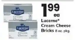Lucerne cream cheese bricks