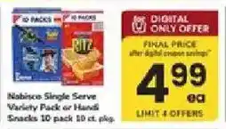 ACME Nabisco Single Serve Variety Pack or Handi Snacks offer