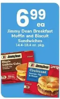 ACME Jimmy Dean Breakfast Muffin and Biscuit Sandwiches offer