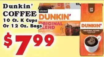 Dunkin' coffee