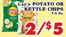 Foodland Lay's potato or kettle chips offer