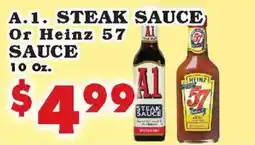 Foodland A1 steak sauce or heinz 57 sauce offer