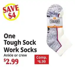 Ocean State Job Lot One Tough Sock Work Socks offer