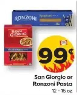 Weis Markets San Giorgio or Ronzoni Pasta offer