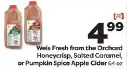 Weis Markets Weis fresh from the orchard apple cider offer