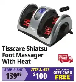 Ocean State Job Lot Tisscare shiatsu foot massager with heat offer