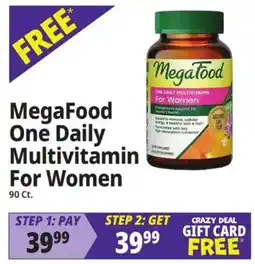 Ocean State Job Lot MegaFood One Daily Multivitamin For Women offer