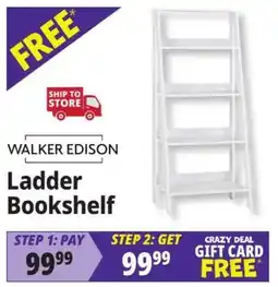 Ocean State Job Lot Walker Edison ladder bookshelf offer