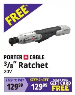 Ocean State Job Lot Porter cable 3/8" ratchet offer