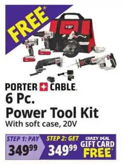 Ocean State Job Lot Porter Cable 6 Pc. Power Tool Kit offer