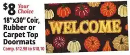 Ocean State Job Lot Your Choice Coir, Rubber or Carpet Top Doormats offer