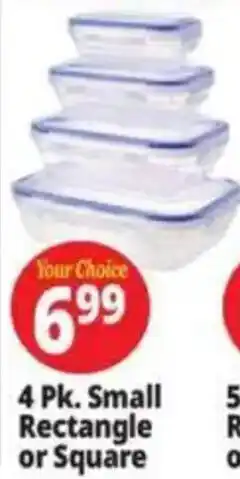 Ocean State Job Lot Your Choice 4 Pk. Small Rectangle or Square offer