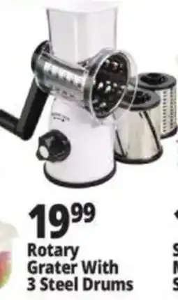 Ocean State Job Lot Rotary Grater With 3 Steel Drums offer