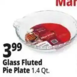 Ocean State Job Lot Glass Fluted Pie Plate offer