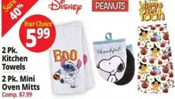 Ocean State Job Lot Disney kitchen towels offer