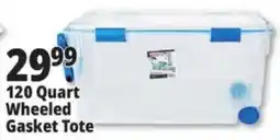 Ocean State Job Lot 120 Quart Wheeled Gasket Tote offer