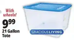 Ocean State Job Lot Gracious Living 21 Gallon Tote offer