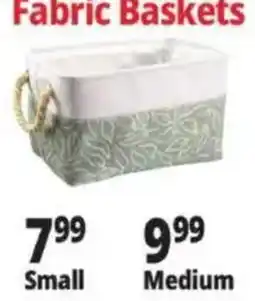 Ocean State Job Lot Fabric Baskets offer