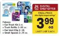 ACME Febreze car trash kit offer