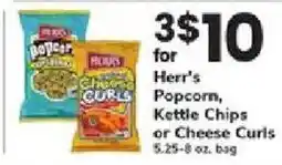 ACME Herr's Popcorn, Kettle Chips or Cheese Curls offer