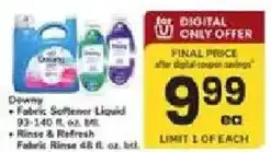 ACME Downy fabric softener liquid offer