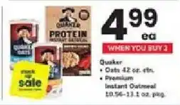 ACME Quaker protein instant oatmeal offer