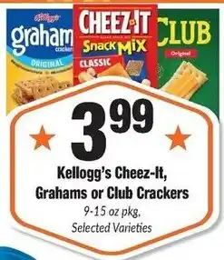 Sentry Kellogg's Cheez-it, Grahams or Club Crackers offer