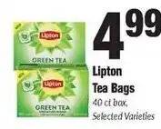 Sentry Lipton tea bags offer