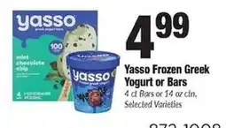 Sentry Yasso Frozen Greek Yogurt or Bars offer