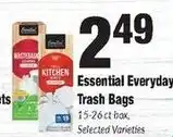 Sentry Essential Everyday Trash Bags offer