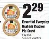Sentry Essential Everyday Graham Cracker Pie Crust offer