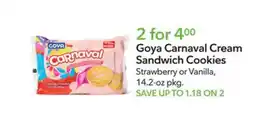 Publix Goya Carnaval Cream Sandwich Cookies offer