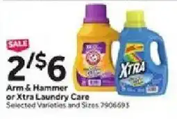 Stop&Shop Arm & Hammer or Xtra Laundry Care offer