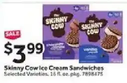 Stop&Shop Skinny Cow Ice Cream Sandwiches offer