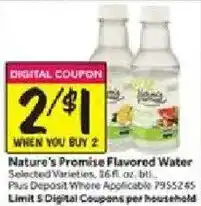 Stop&Shop Nature's Promise Flavored Water offer