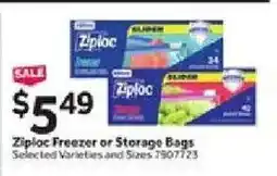 Stop&Shop Ziploc Freezer or Storage Bags offer