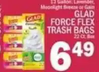 C Town Glad force flex trash bags offer