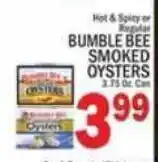 C Town Bumble Bee Smoked Oysters offer