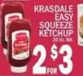 C Town Krasdale easy squeeze ketchup offer
