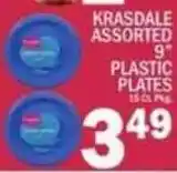 C Town Krasdale assorted plastic plates offer