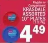 C Town Krasdale assorted 10" plates offer
