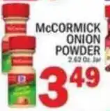 C Town McCormick onion powder offer
