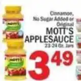 C Town Mott's applesauce offer