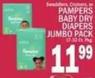 C Town Pampers baby dry diapers offer