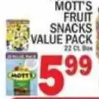 C Town Mott's fruit snacks value pack offer