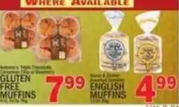 C Town Artisan's Triple Chocolate Cinnamon Chip or Blueberry Gluten Free Muffins offer