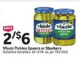 Vlasic Pickles Spears or Stackers