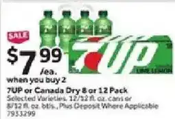 Stop&Shop 7up or canada dry offer