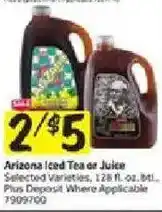 Stop&Shop Arizona iced tea or juice offer