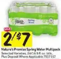 Stop&Shop Nature's Promise Spring Water Multipack offer